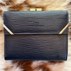 Valentino Garavani Dark Navy Compact Wallet